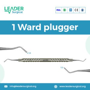 An ultra-fine 1 Ward dental plugger, the smallest in the series, featuring a delicate flat tip and rounded condenser for minute amalgam work.