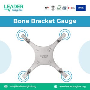 Bone Bracket Gauge for precise dental and orthodontic measurements