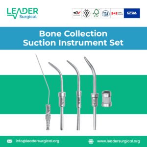 Bone Collection Suction Instrument Set professional dental suction instrument kit for collecting bone during implant and surgical procedures