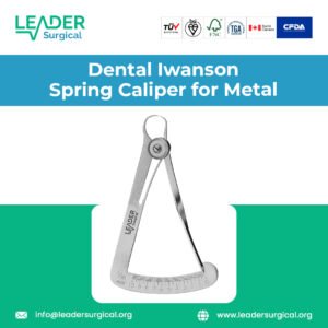 Dental Iwanson Spring Caliper for Metal for precise dental and laboratory measurements