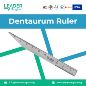 Dentaurum ruler for precise orthodontic and dental measurement applications