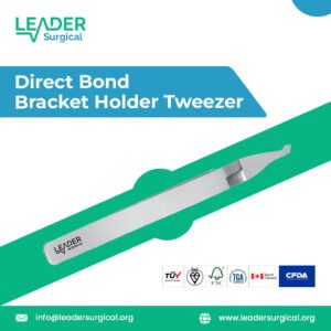 Direct Bond Bracket Holder Tweezer for precise dental and orthodontic procedures