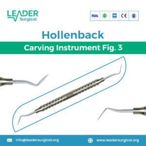 A classic Hollenback dental carving instrument with a double-ended, curved, spoon-shaped blade for contouring amalgam and composite.