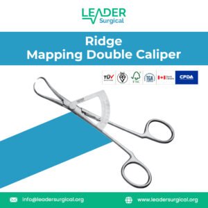 Ridge Mapping Double Caliper for precise dental and laboratory measurements