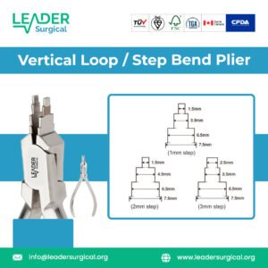 Vertical Loop/Step Bend Plier for precise dental and orthodontic procedures