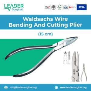 Waldsachs Wire Bending And Cutting Plier 15 cm for precise dental and orthodontic procedures