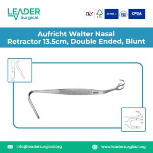 Premium Aufricht Walter Nasal Retractor 13.5cm double ended blunt for rhinoplasty and nasal surgery