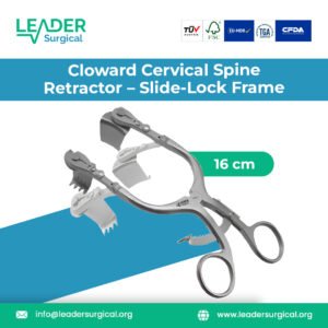 Premium Cloward Cervical Spine Retractor with Slide-Lock Frame for anterior cervical discectomy and fusion procedures