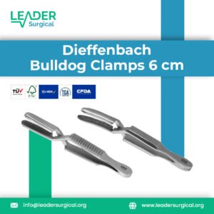 Premium Dieffenbach Bulldog Clamps 6 cm for temporary vascular occlusion in cardiovascular and general surgery
