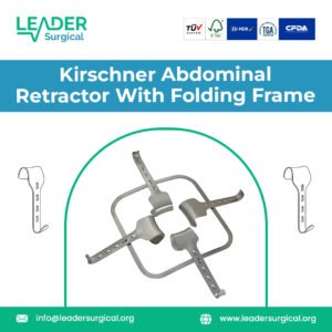Premium Kirschner Abdominal Retractor with folding frame and adjustable blades for versatile abdominal surgery retraction
