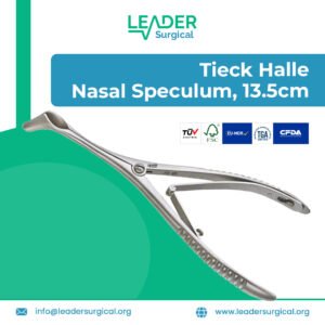 Premium Tieck Halle Nasal Speculum 13.5cm for ENT examination and nasal surgery
