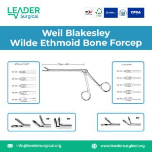 Premium Weil Blakesley Wilde Ethmoid Bone Forcep for sinus surgery and ethmoidectomy procedures